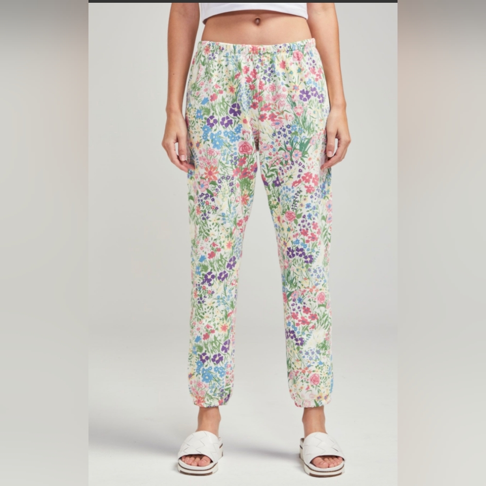Wildfox Tuscan Flower Bouquet Knox Sweatpants